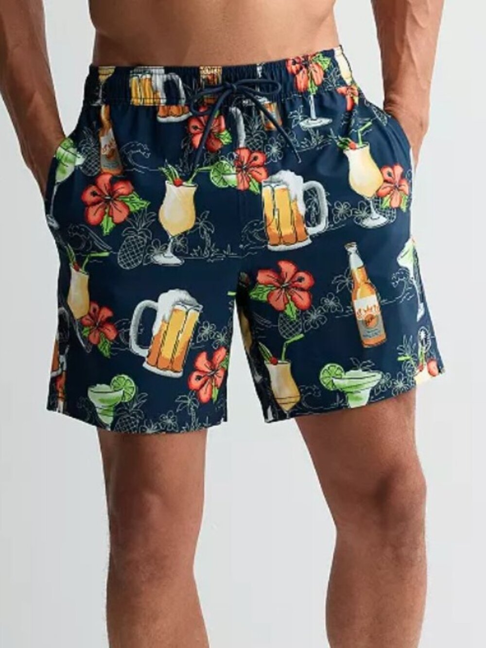 NEW Trinity Coast Mesh Lined 7” Inseam Swim Trunks SZ SMALL UPF 50 4-Way Stretch